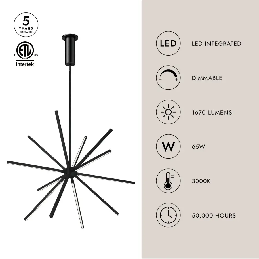 Sculptural Linear Design with Warm LED Glow - Image 12