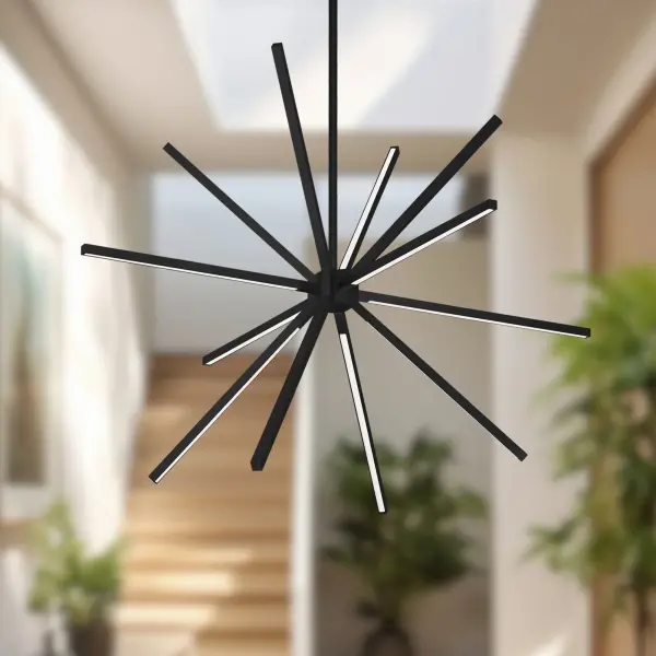 Sculptural Linear Design with Warm LED Glow - Image 3