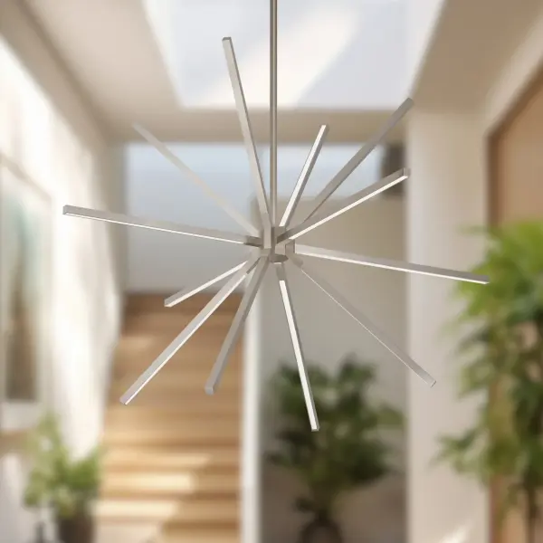 Sculptural Linear Design with Warm LED Glow - Image 4