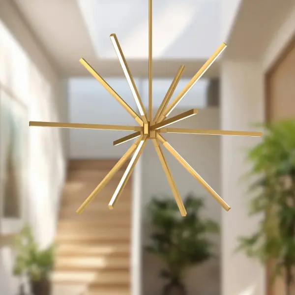 Sculptural Linear Design with Warm LED Glow - Image 6