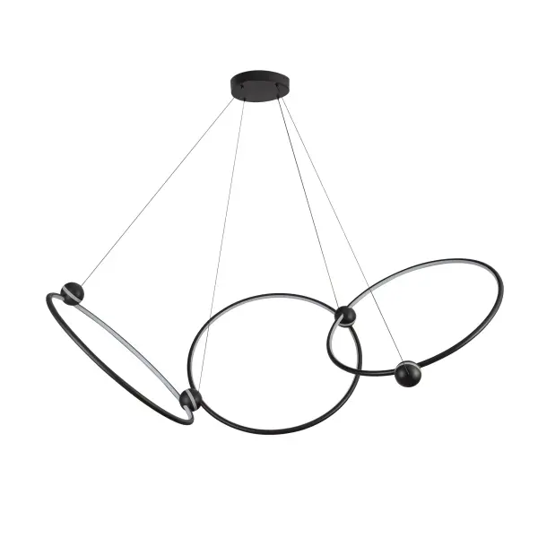 Futuristic Modern Chandelier with Orbital Ring Design - Image 6