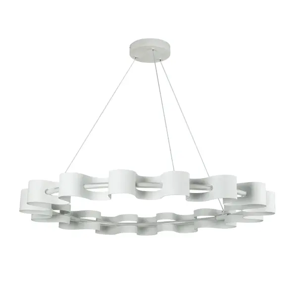 Sculptural Modern Chandelier with Organic Wave Design - Image 11