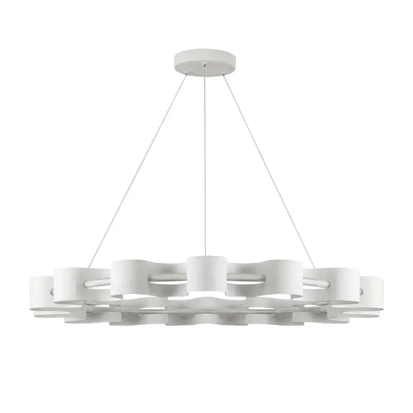 Sculptural Modern Chandelier with Organic Wave Design - Image 12