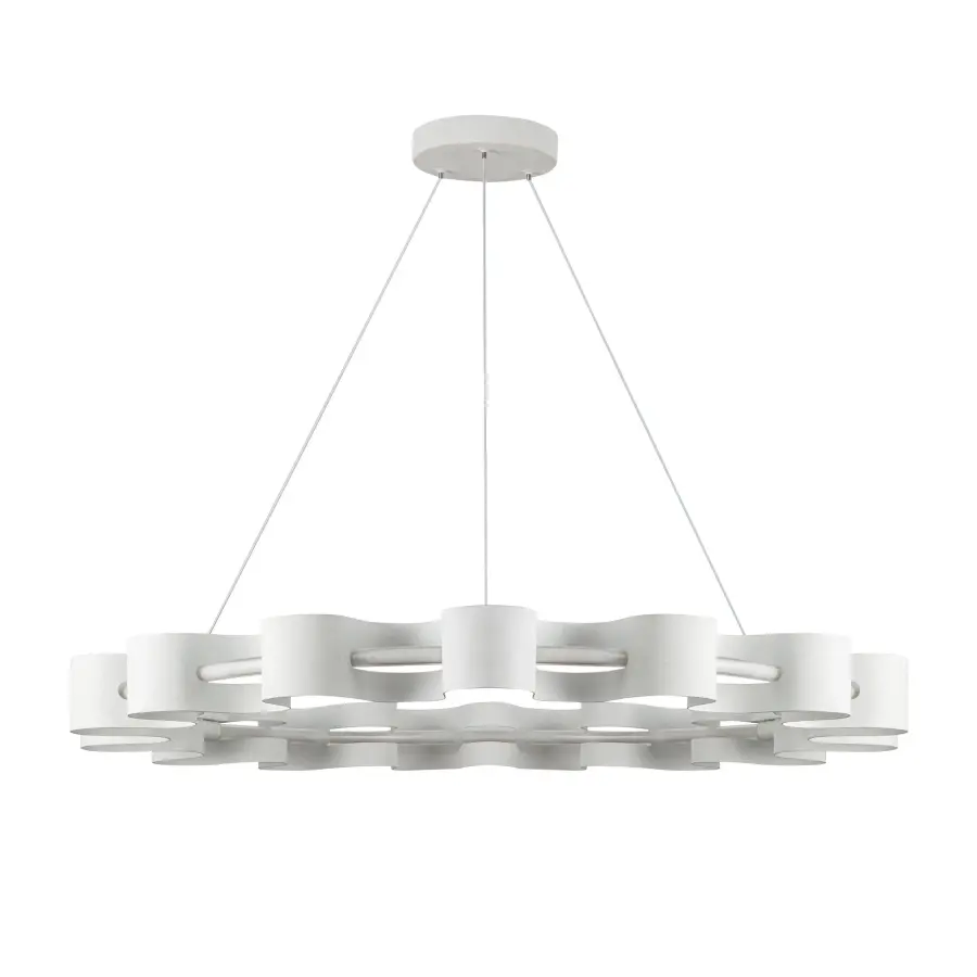 Sculptural Modern Chandelier with Organic Wave Design - Image 12