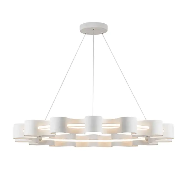 Sculptural Modern Chandelier with Organic Wave Design - Image 10