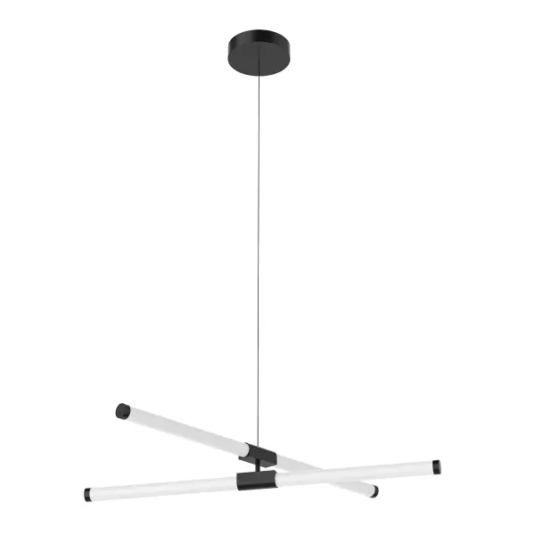 Akari 37-Inch Chandelier in Matte Black - Image 1