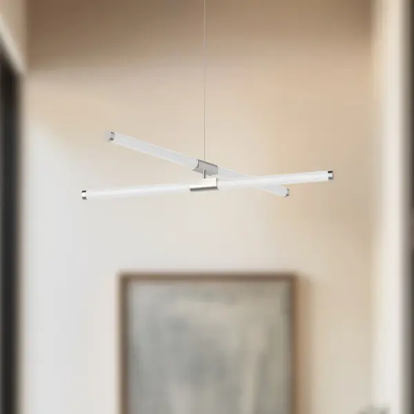 Akari 37-Inch Chandelier in Matte Black - Image 3
