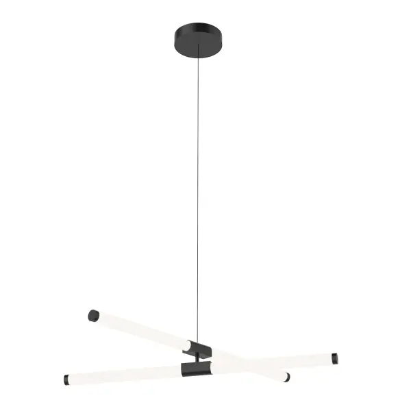 Akari 37-Inch Chandelier in Matte Black - Image 4