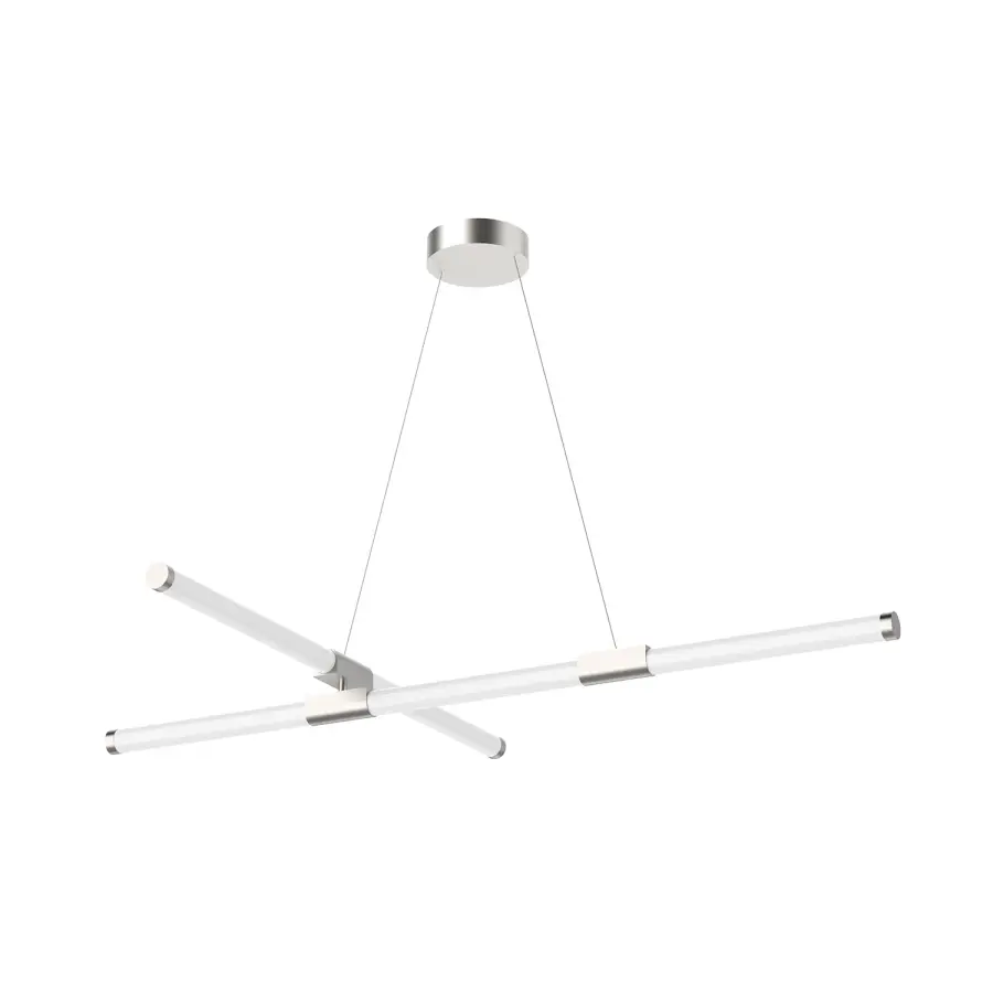 Akari 48-Inch Chandelier in Brushed Nickel - Image 11