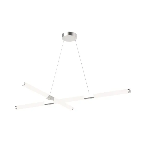 Akari 48-Inch Chandelier in Brushed Nickel - Image 12