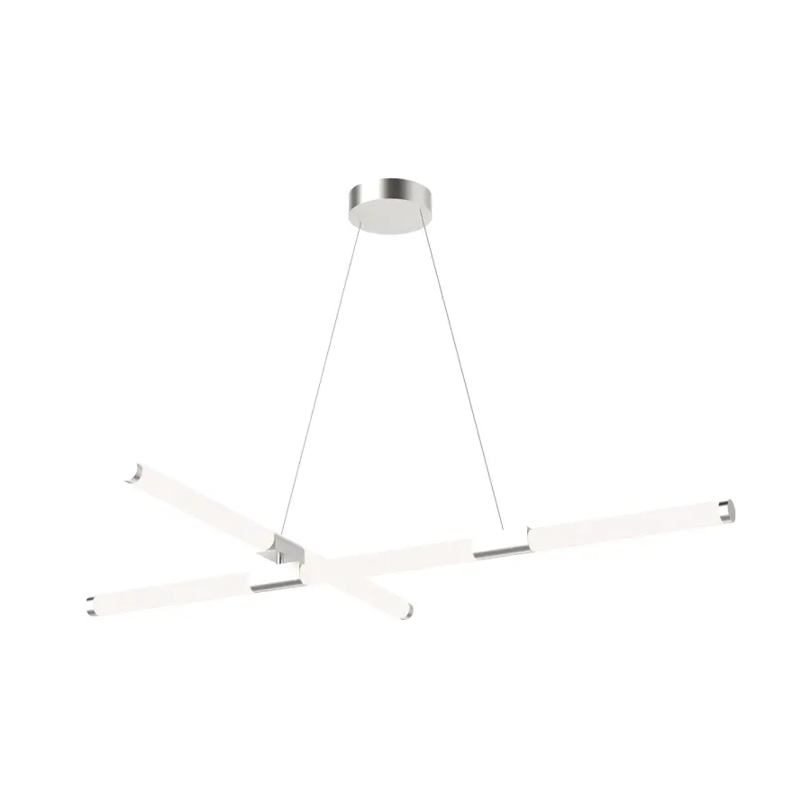 Akari 48-Inch Chandelier in Brushed Nickel - Image 12