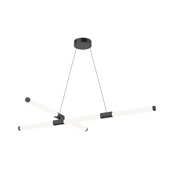 Akari 48-Inch Chandelier in Brushed Nickel - Image 7