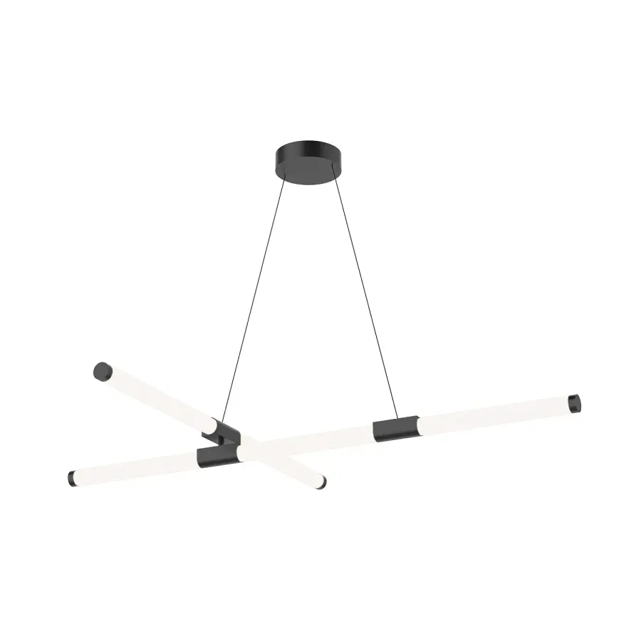 Akari 48-Inch Chandelier in Brushed Nickel - Image 7