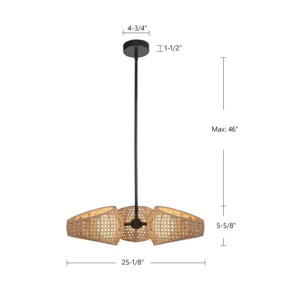 Lanai 3 Head Chandelier - Image 7