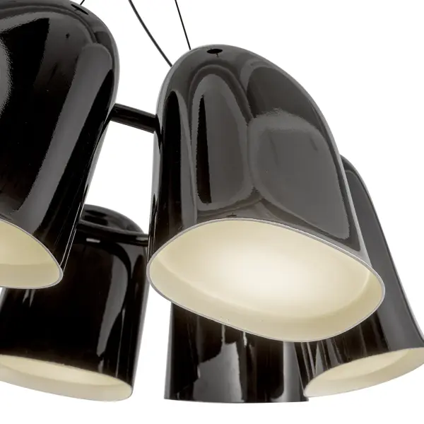 Modern Minimalist Chandelier with Warm Brass Finish and Integrated LED - Image 7