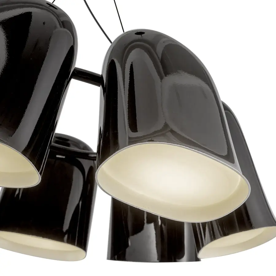 Modern Minimalist Chandelier with Warm Brass Finish and Integrated LED - Image 7