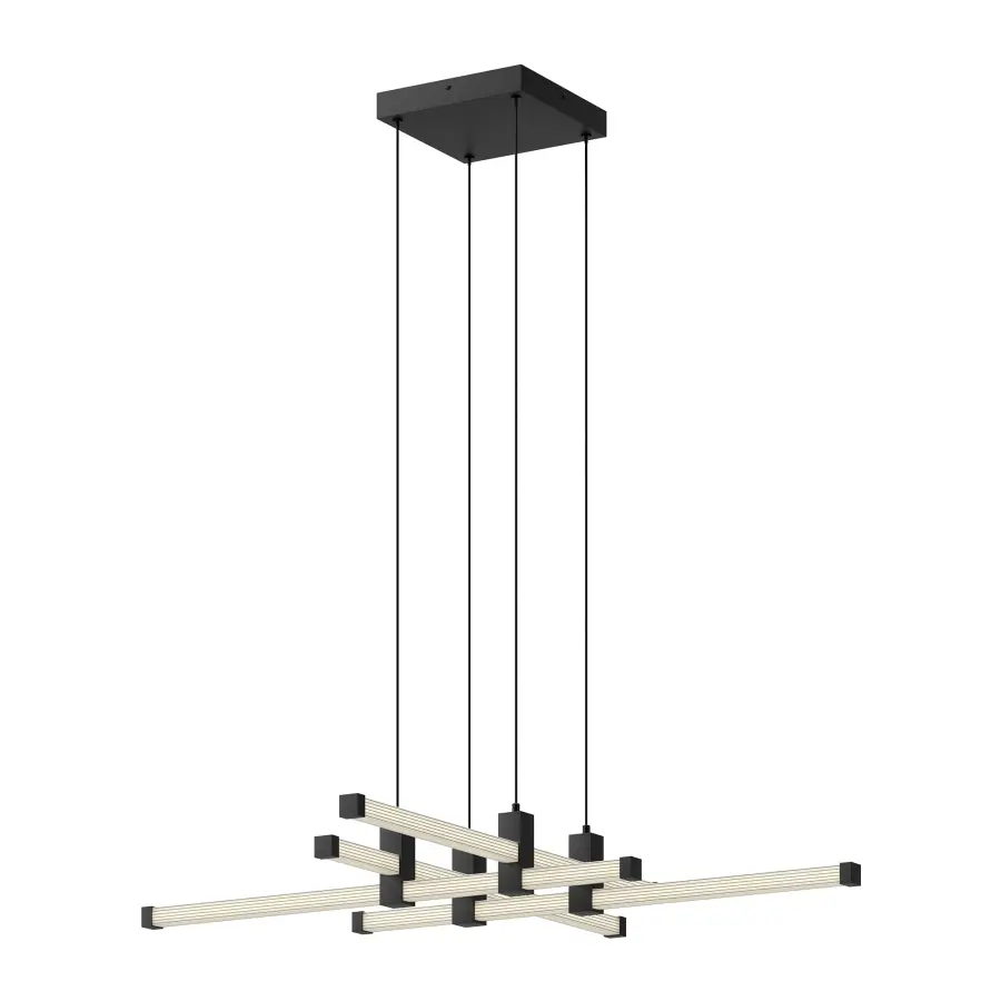 Blade 34-Inch Chandelier in Brushed Gold - Image 10