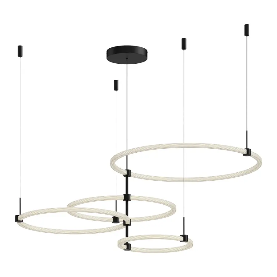 Bruni 55-Inch Chandelier in Brushed Gold - Image 1