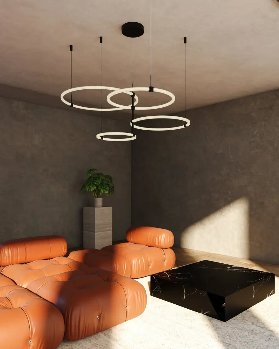 Bruni 55-Inch Chandelier in Brushed Gold - Image 2