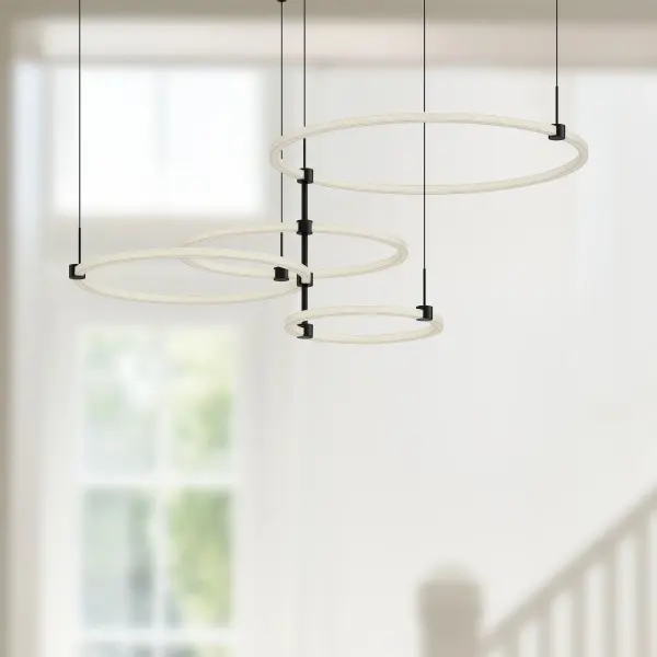 Bruni 55-Inch Chandelier in Brushed Gold - Image 3