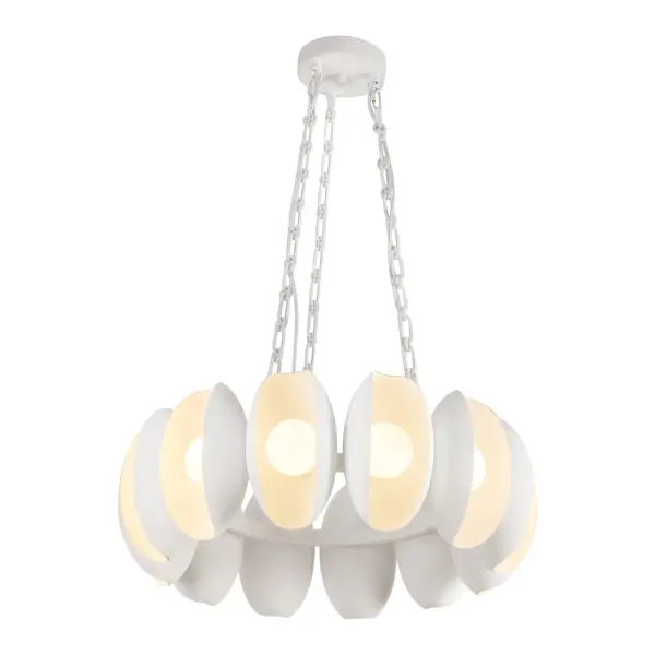 Cortez 25-Inch Chandelier in Aged White - Image 11
