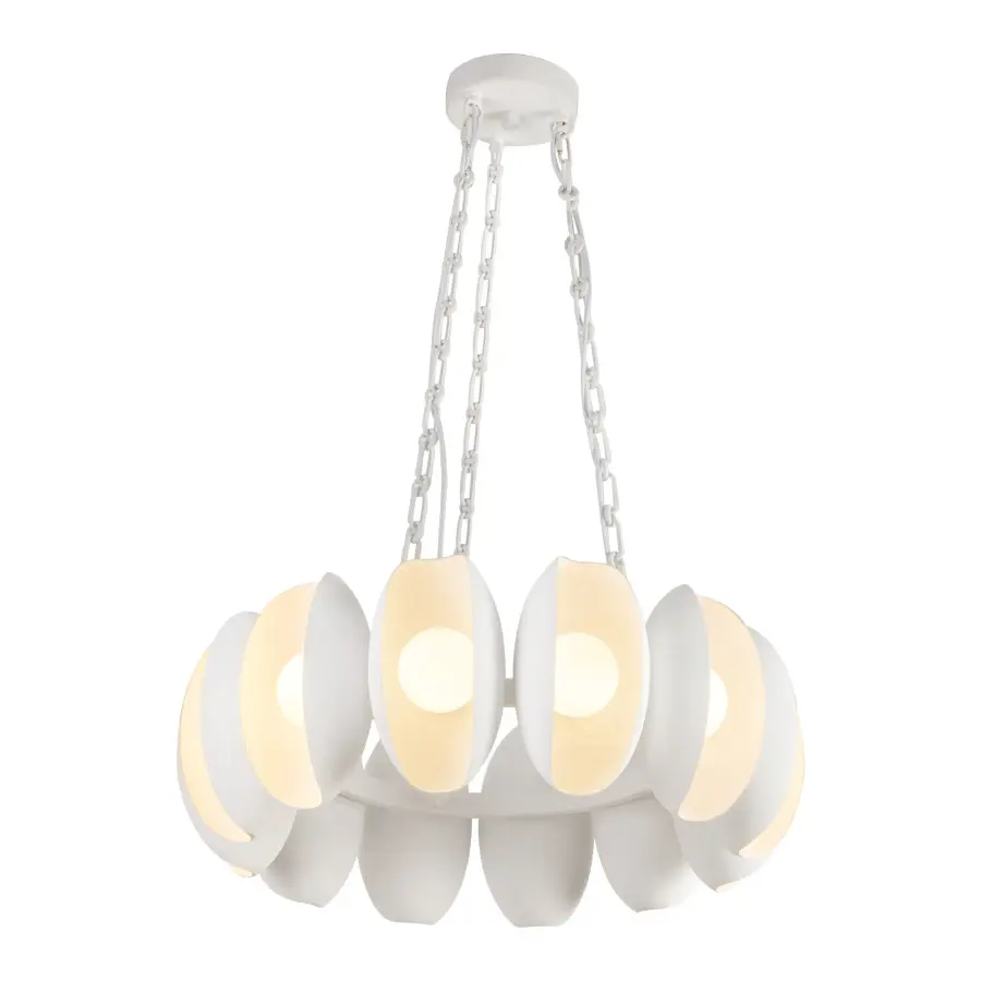 Cortez 25-Inch Chandelier in Aged White - Image 11