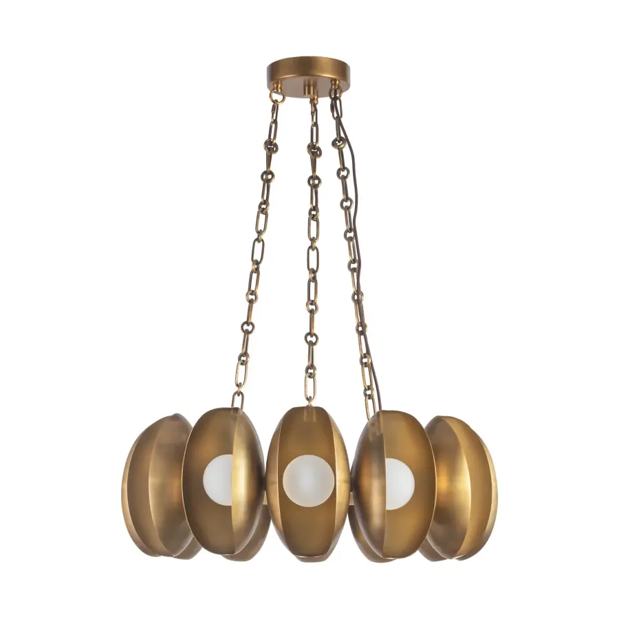 Cortez 25-Inch Chandelier in Aged White - Image 16