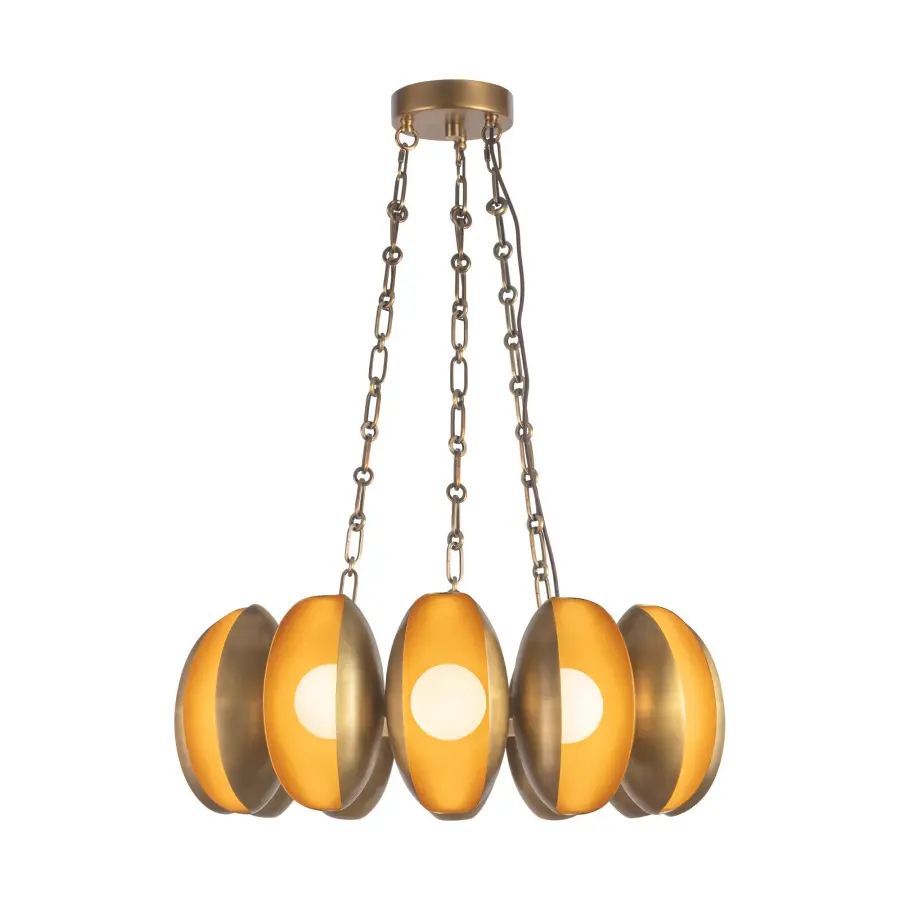 Cortez 25-Inch Chandelier in Aged White - Image 3