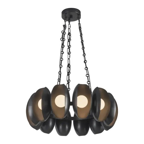 Cortez 25-Inch Chandelier in Aged White - Image 7