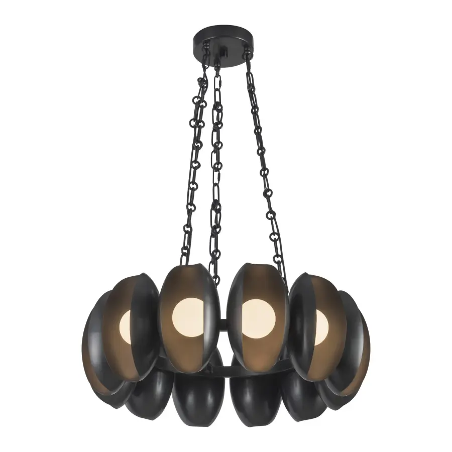 Cortez 25-Inch Chandelier in Aged White - Image 7