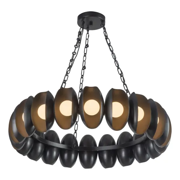 Cortez 37-Inch Chandelier in Aged White - Image 3