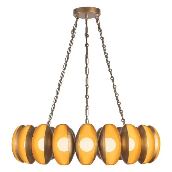 Cortez 37-Inch Chandelier in Aged White - Image 5