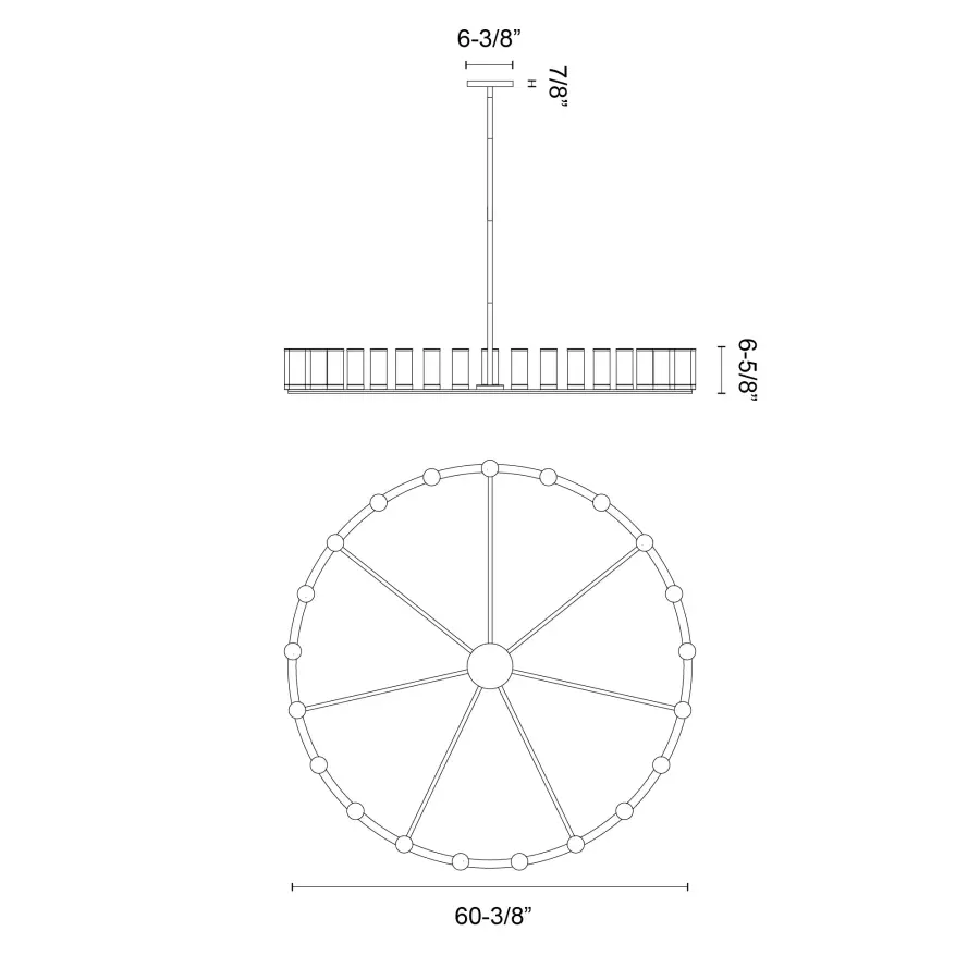 Elegant Transitional Chandelier with Antique-Inspired Glass Tube Design - Image 11