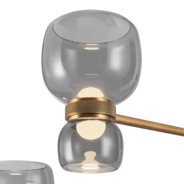 Sutton 36-Inch Chandelier in Vintage Brass - Image 13