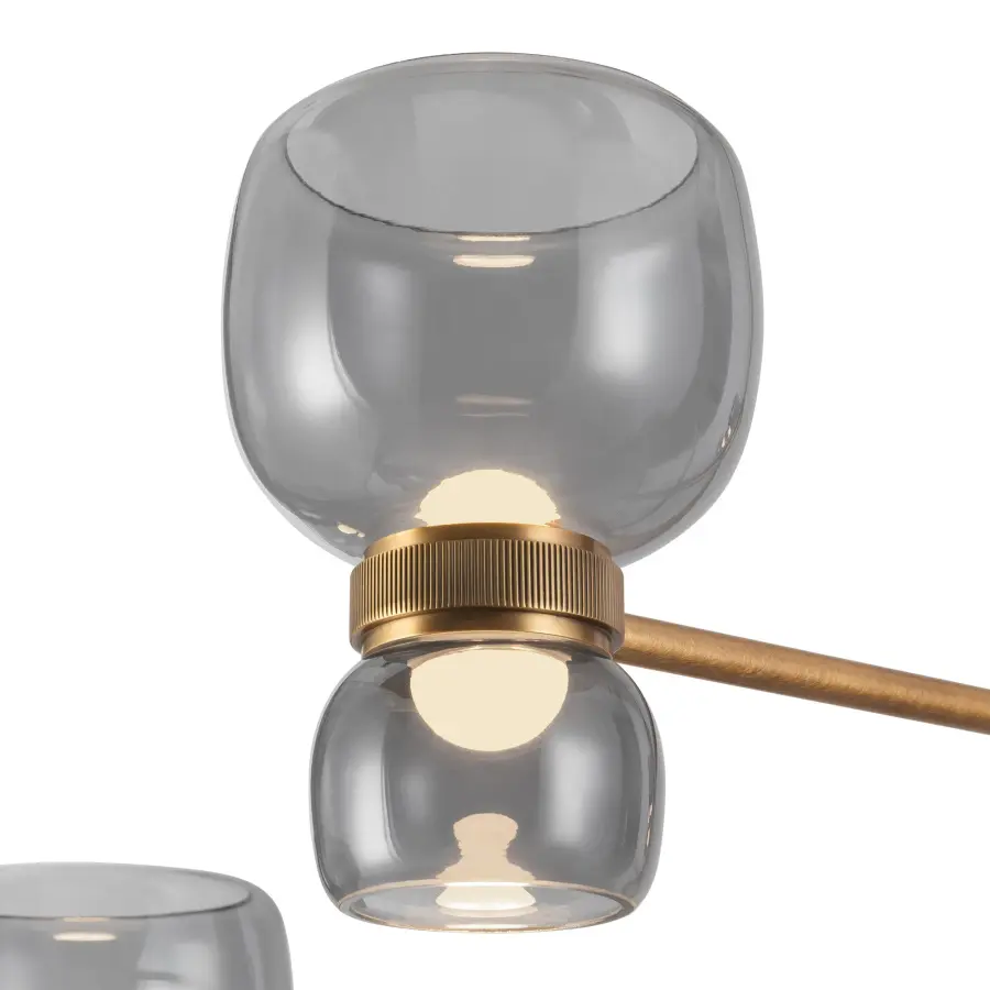 Sutton 36-Inch Chandelier in Vintage Brass - Image 13