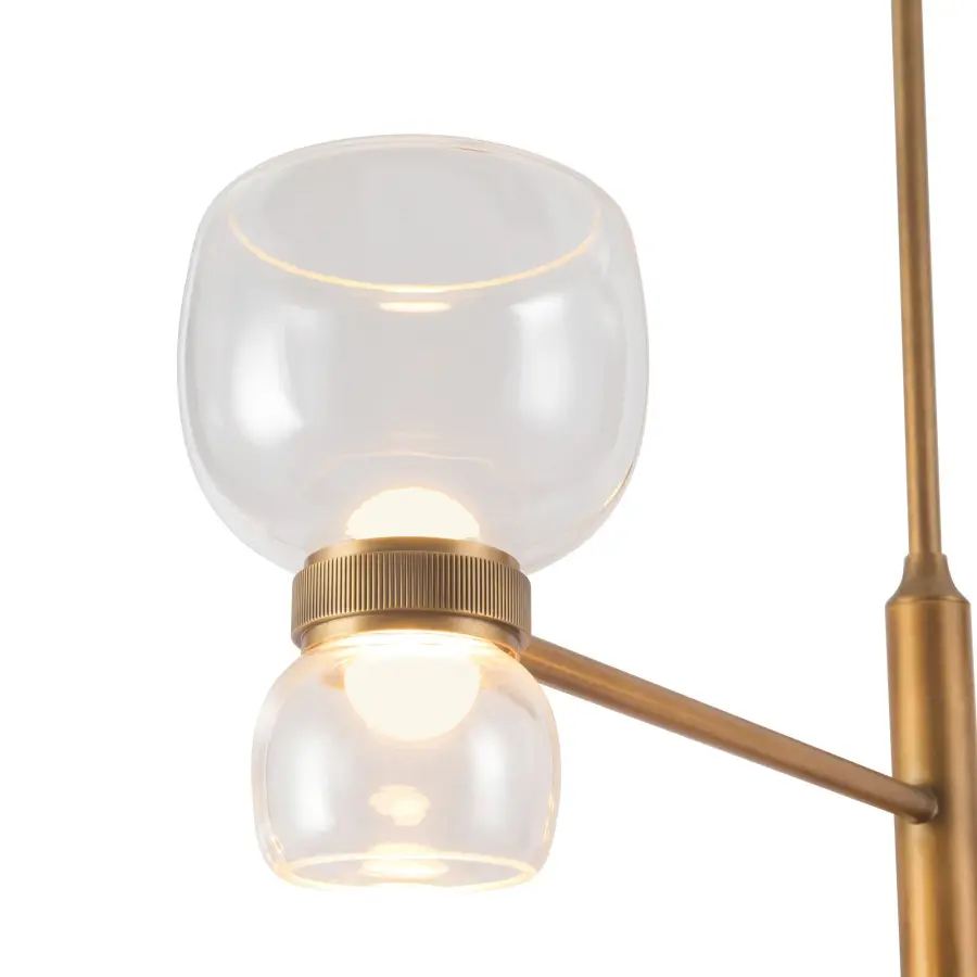 Sutton 36-Inch Chandelier in Vintage Brass - Image 18