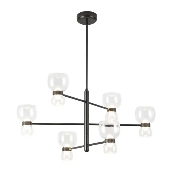 Sutton 36-Inch Chandelier in Vintage Brass - Image 3