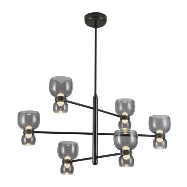 Sutton 36-Inch Chandelier in Vintage Brass - Image 4