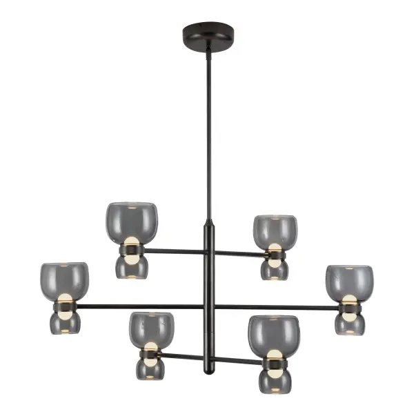 Sutton 36-Inch Chandelier in Vintage Brass - Image 8