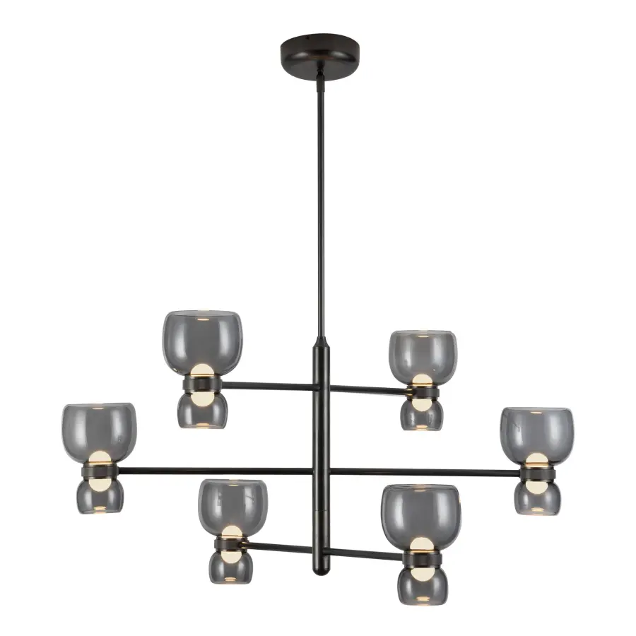 Sutton 36-Inch Chandelier in Vintage Brass - Image 8