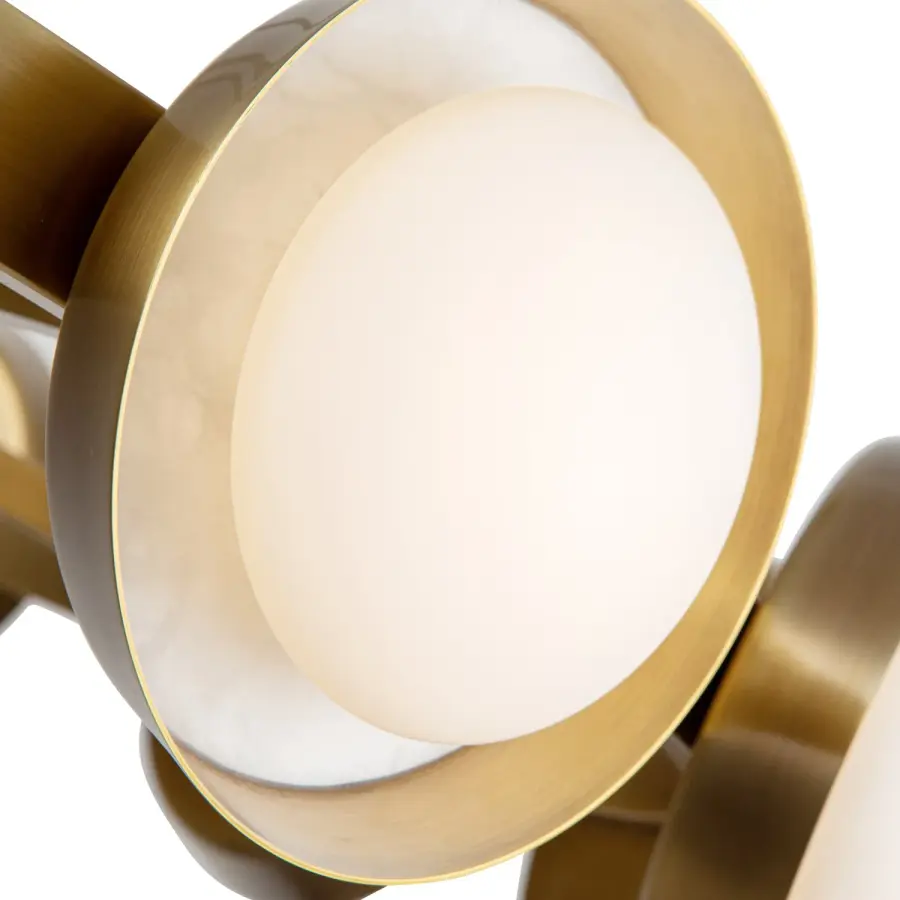 Stunning Transitional Statement Piece with Natural Alabaster Beauty - Image 9