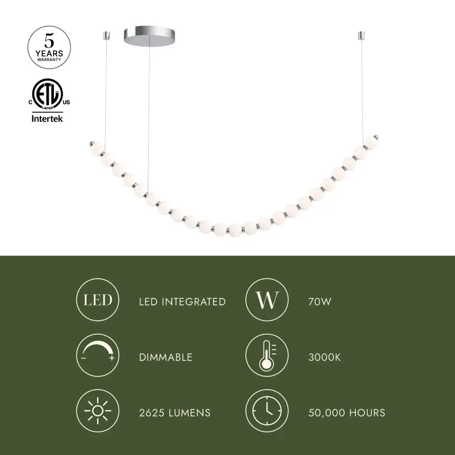 Akoya 23 Light Chandelier - Image 3