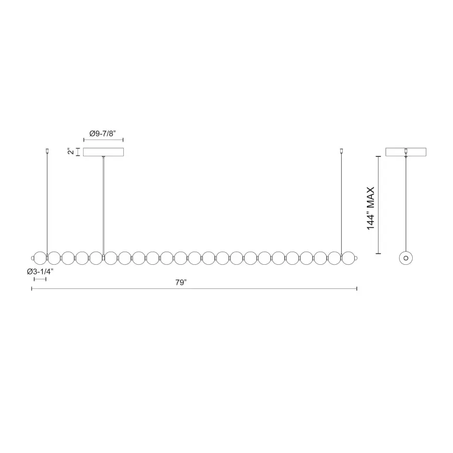 Akoya 23 Light Chandelier - Image 8