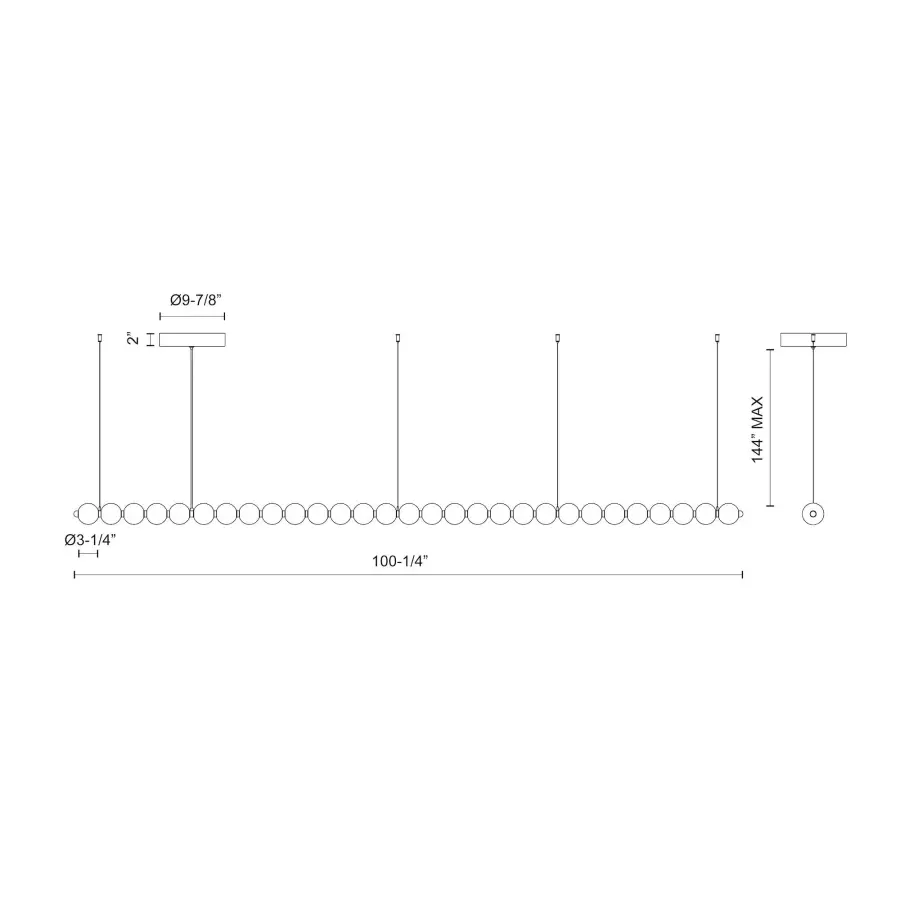 Akoya 29-Light Chandelier in Polished Chrome - Image 9