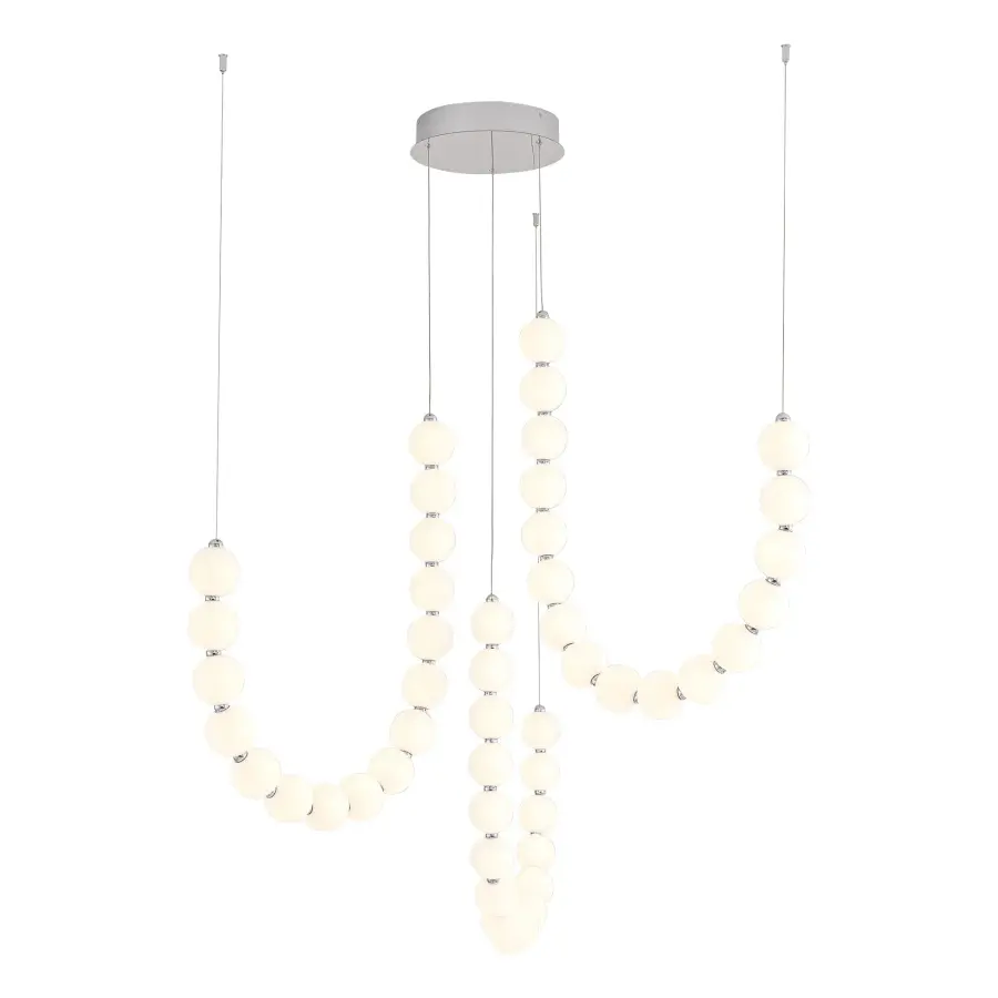 Akoya 54-Inch 3-Head Chandelier - Image 4