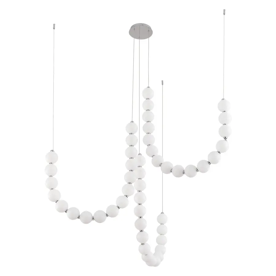Akoya 54-Inch 3-Head Chandelier - Image 7