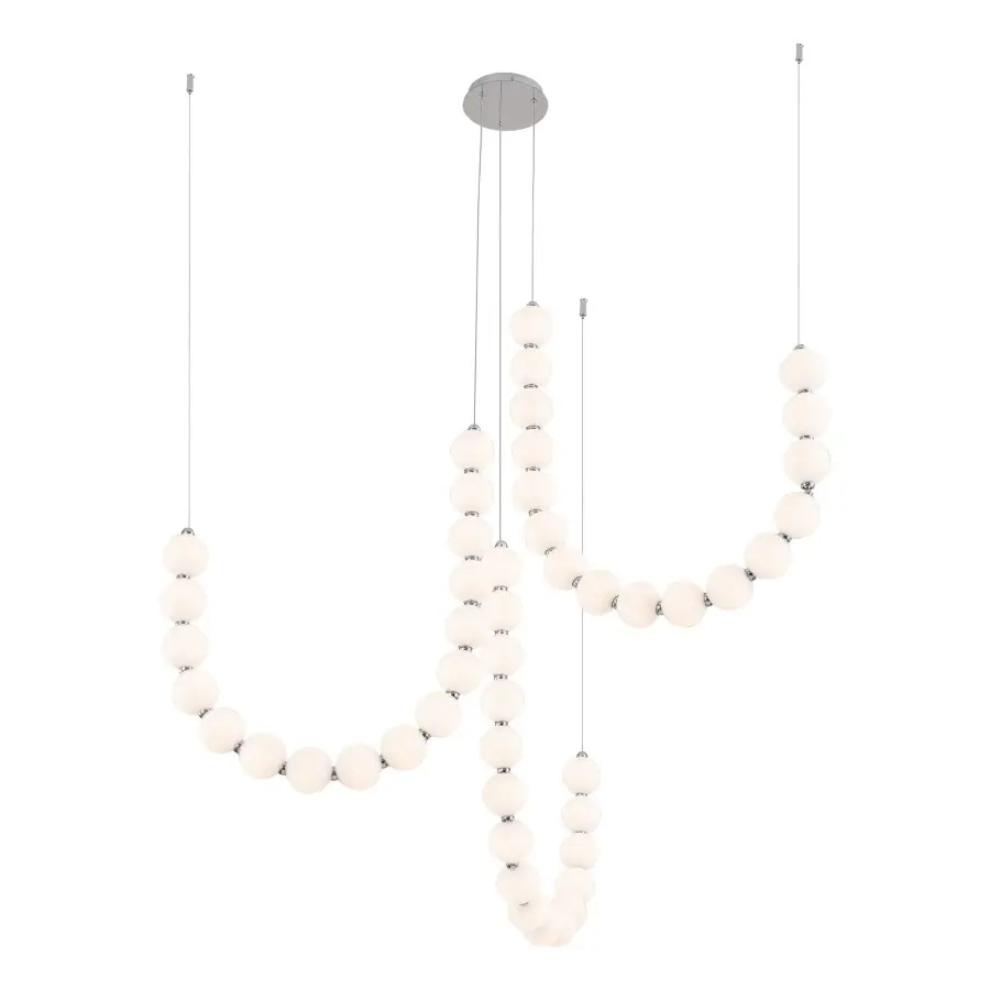 Akoya 54-Inch 3-Head Chandelier - Image 8