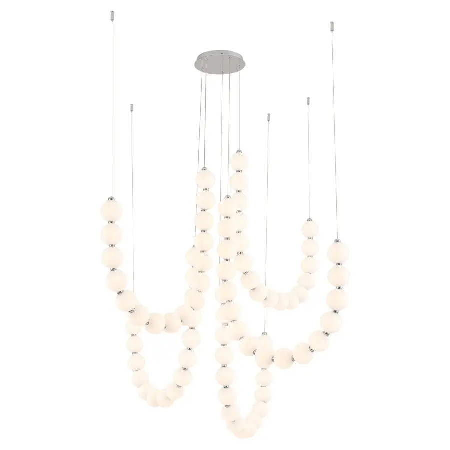 Akoya 54-Inch 5-Head Chandelier - Image 4