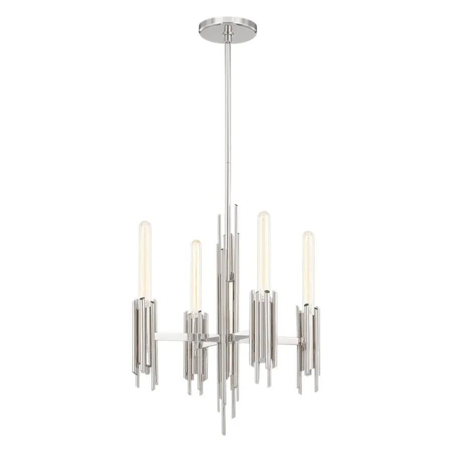 Torres 19-Inch Chandelier in Matte Black - Image 1