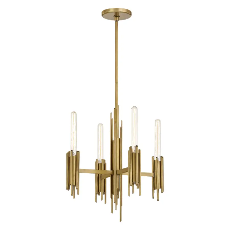 Torres 19-Inch Chandelier in Matte Black - Image 6